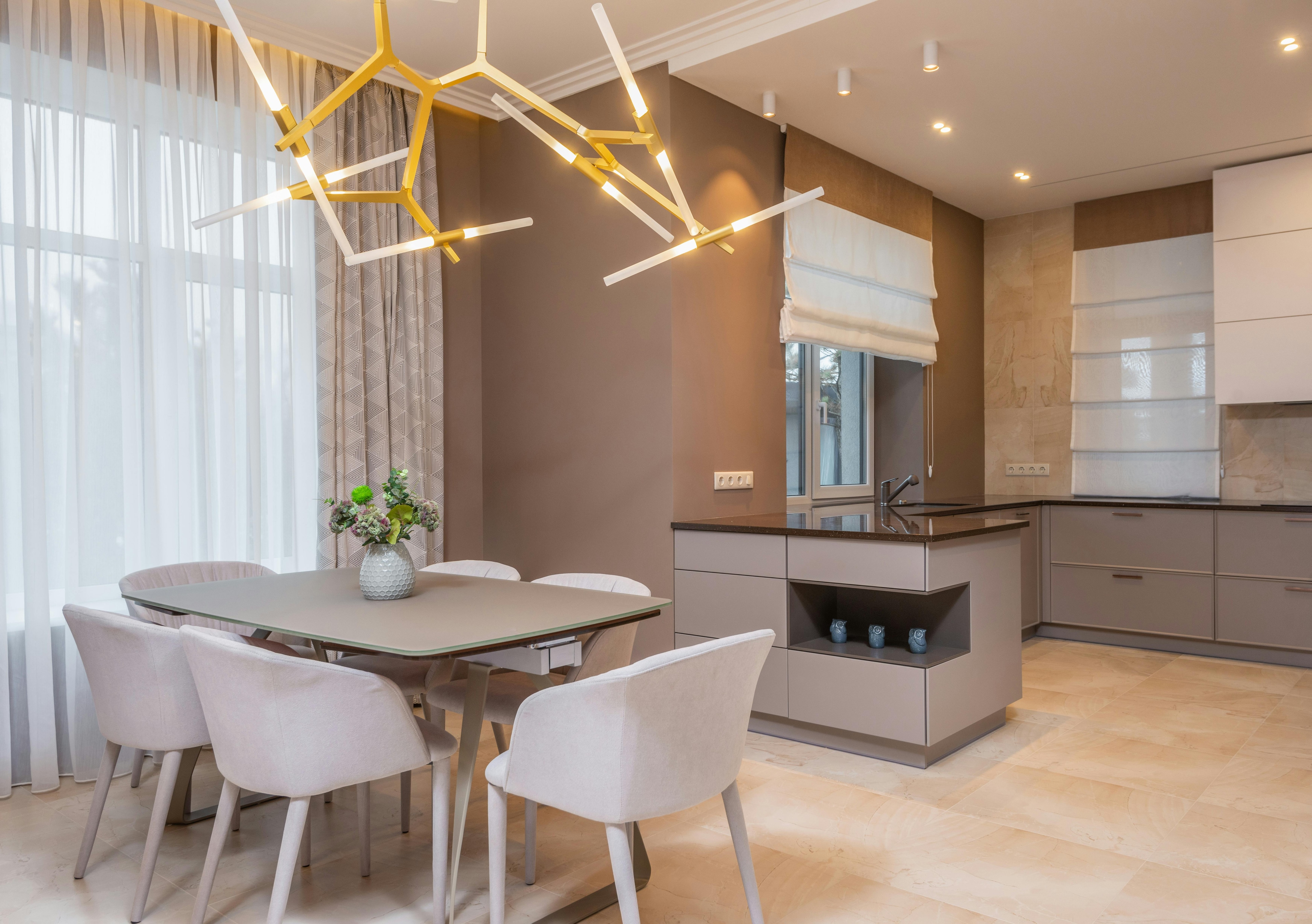 Premium Smart Home Wohnraum mit integrierter Beleuchtung